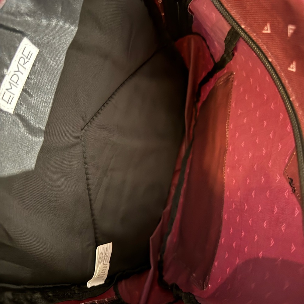 Burgandy Patterned Backpack - Picture 5 of 5